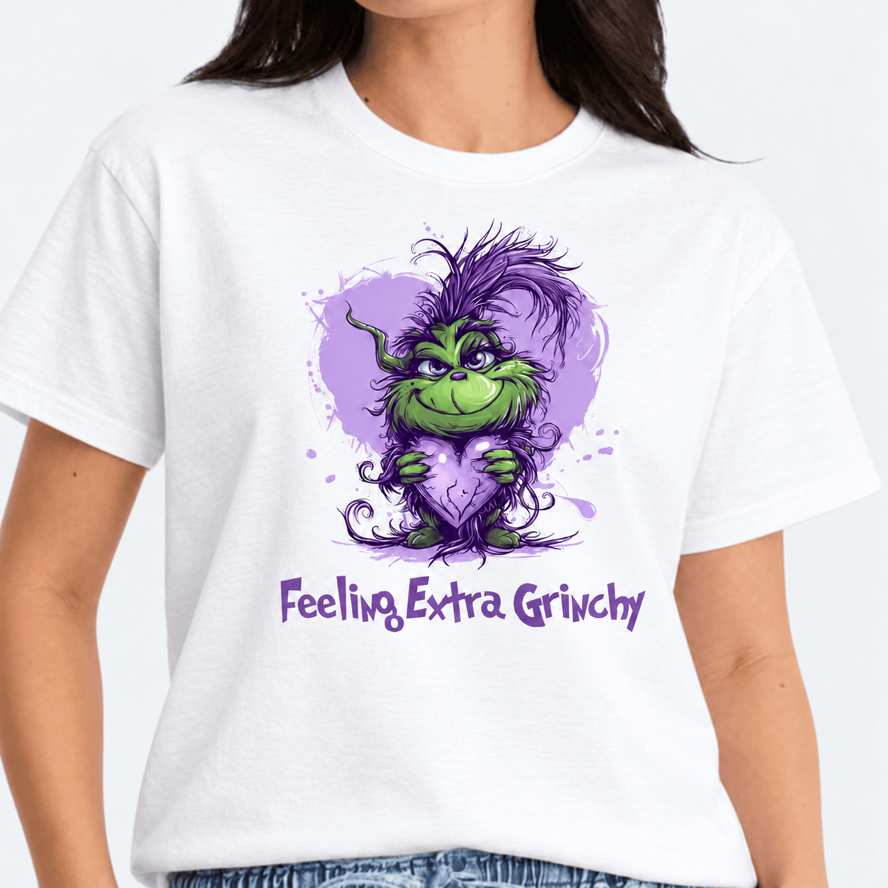 Simpli Must Have TShirt Purple Grinch Feeling Grinch Xmas Tee
