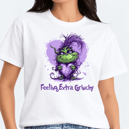 Simpli Must Have TShirt Purple Grinch Feeling Grinch Xmas Tee