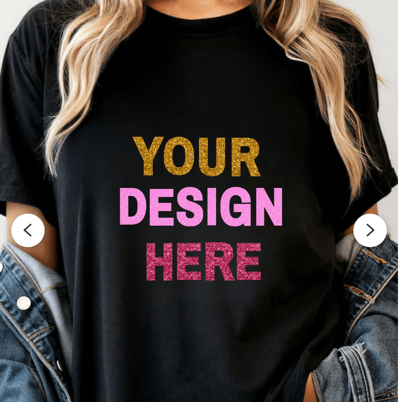 Simpli Must Have Tshirts Personalised Glitter Design Tshirts