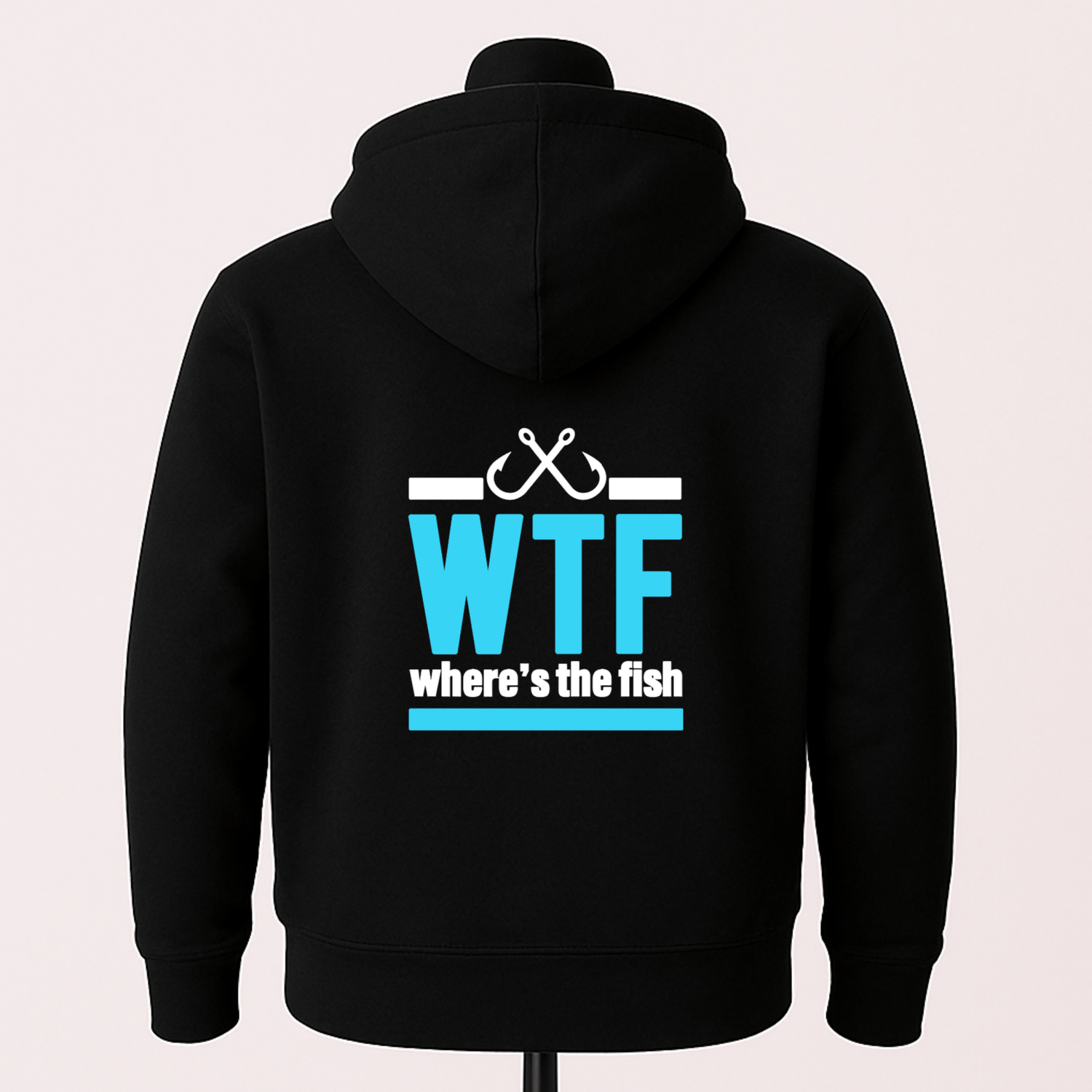 Simpli Must Have Zip Hoodie WTF Where's the Fish Zip Hoodie