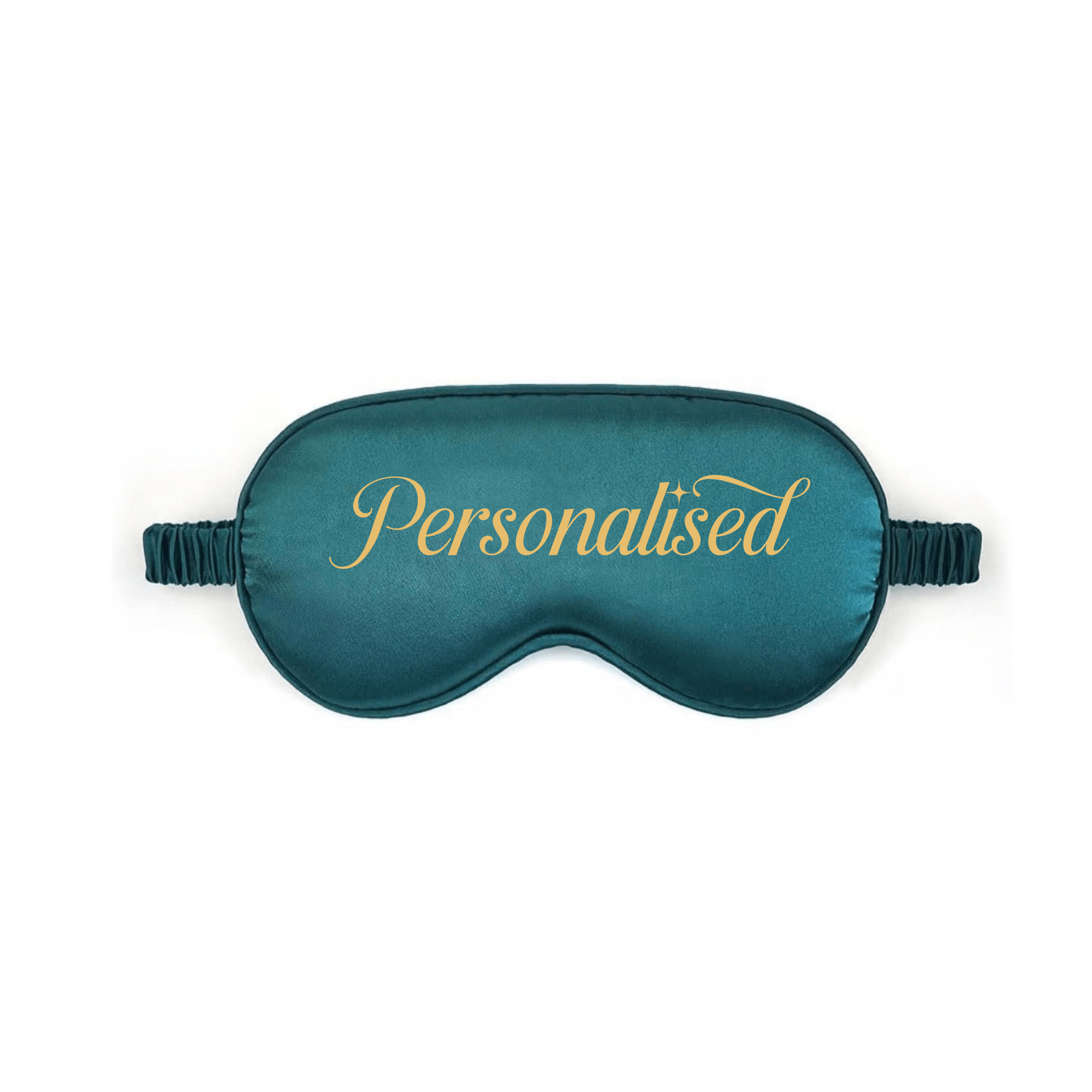Simpli Personalised Emerald Satin Sleep Mask