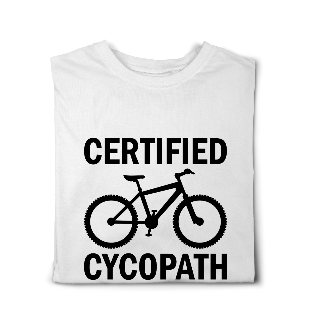 Simpli tshirt Certified Cycopath Tshirt