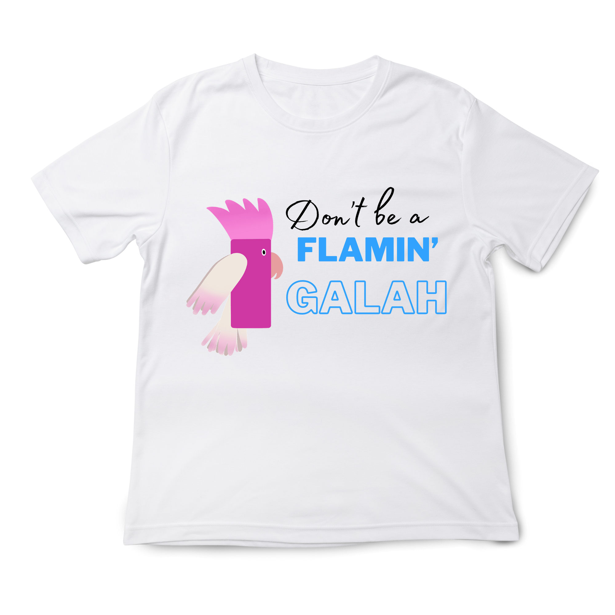 Simpli tshirt Don't be a Flamin Galah Tshirt