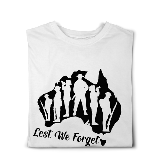 Simpli tshirt Lest We Forget Tshirt