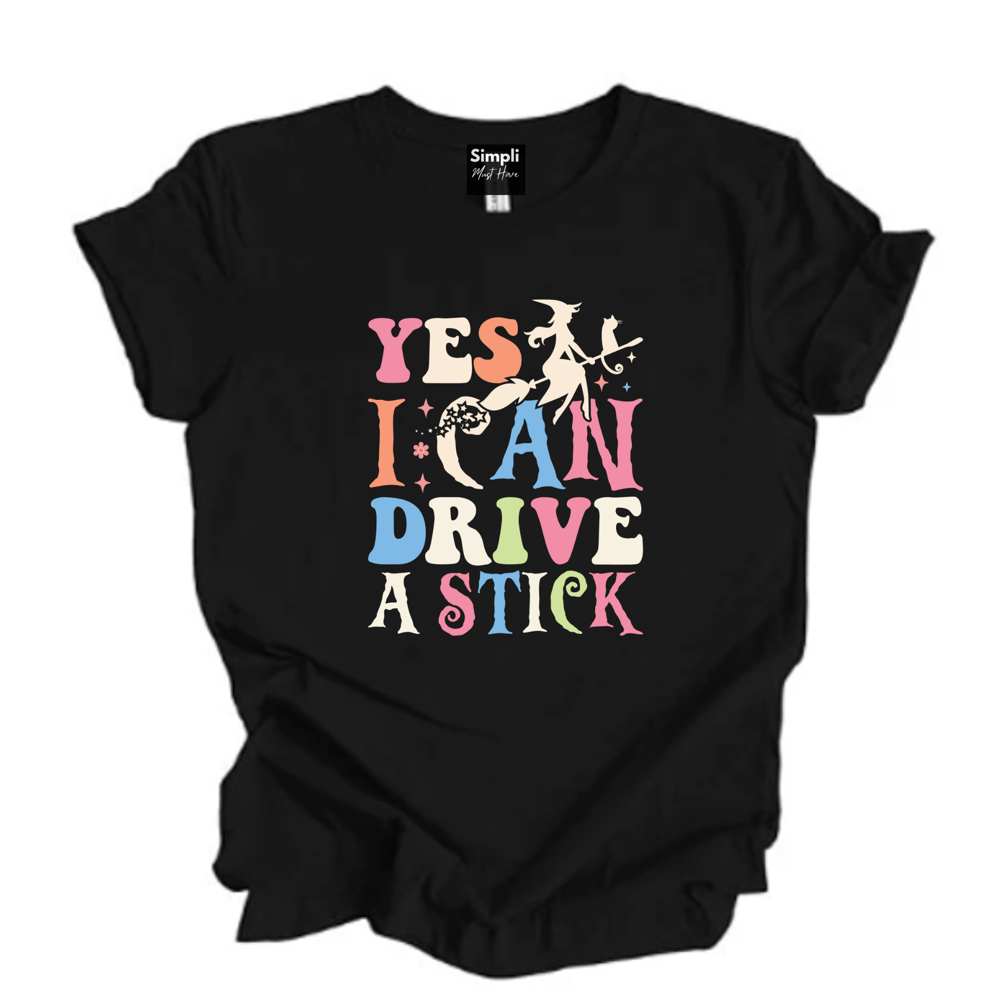 Simpli tshirt Yes I Can Drive Stick Shirt