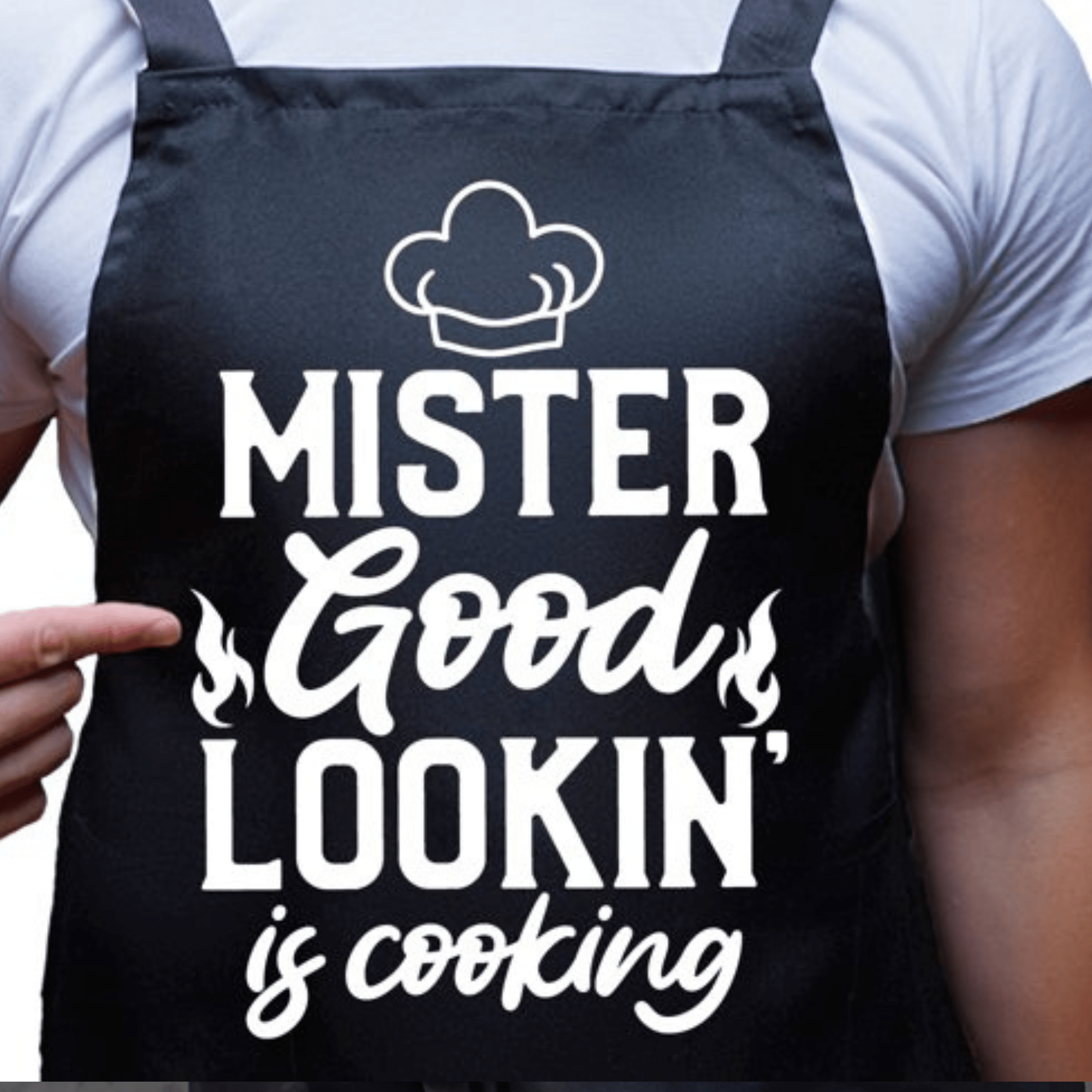 SimpliMust Aprons Mister Good Looking is Cooking Apron