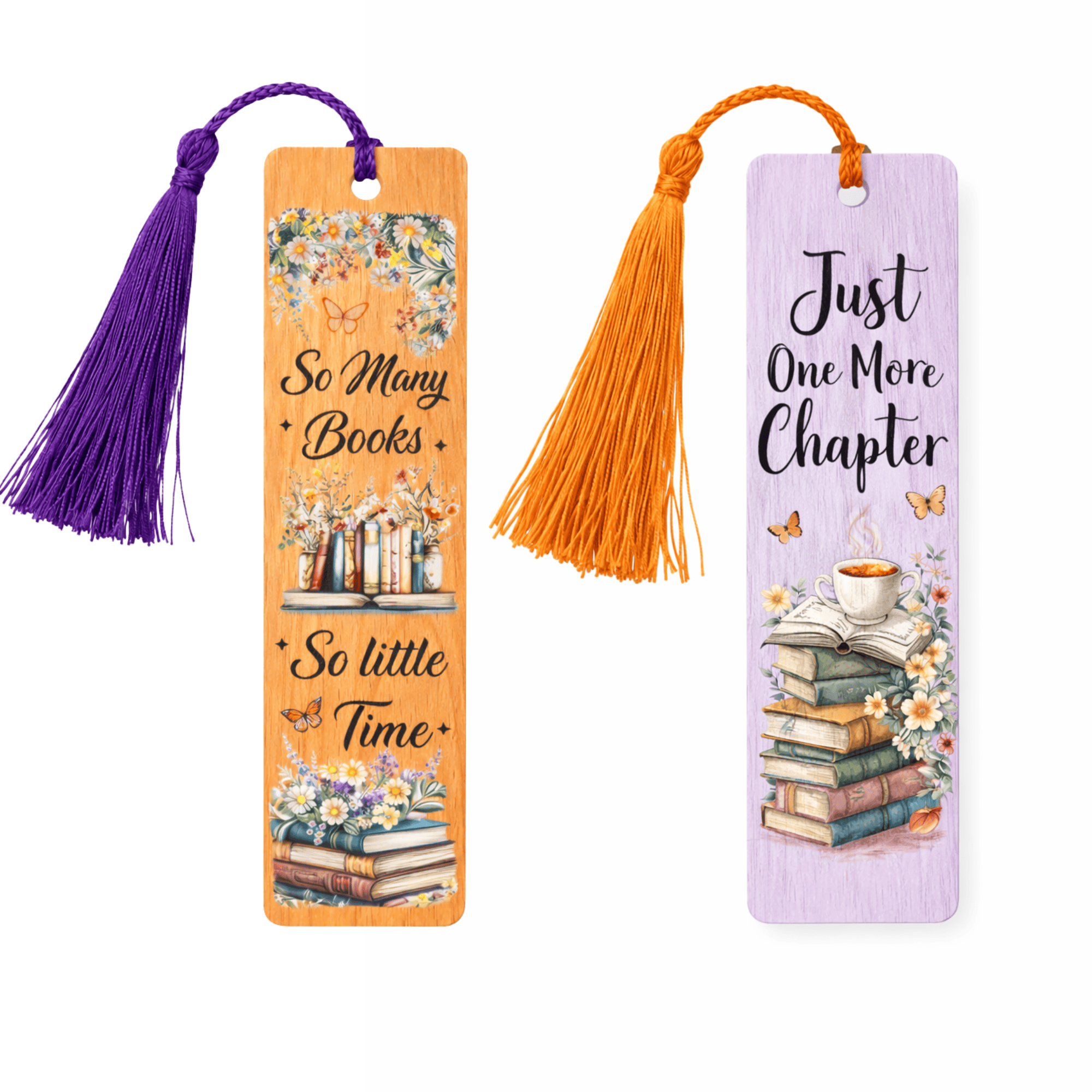 SimpliMust Bookmark Handpainted Wooden Book Marks
