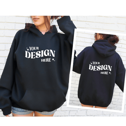 SimpliMust Jumper Personalised Hoodie - Black