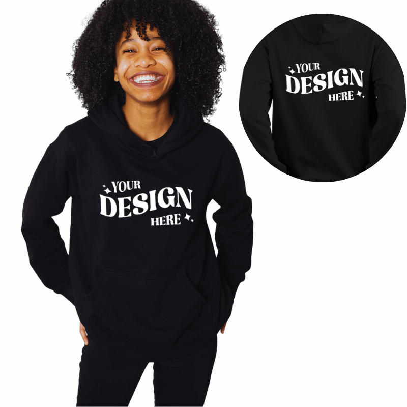 SimpliMust Jumper Personalised Hoodie - Black