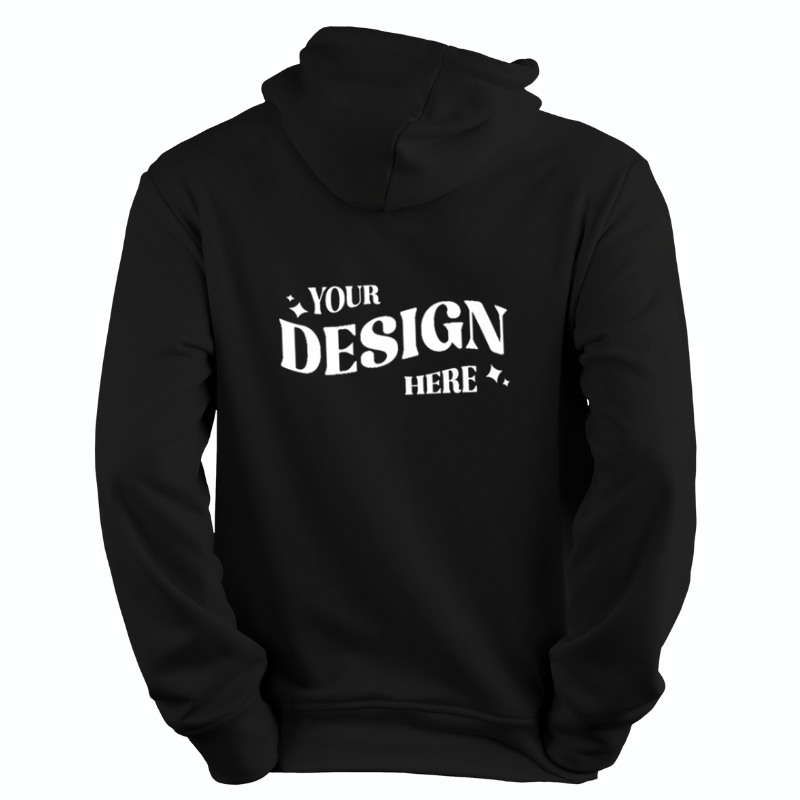 SimpliMust Jumper Personalised Zip Hoodie - Black