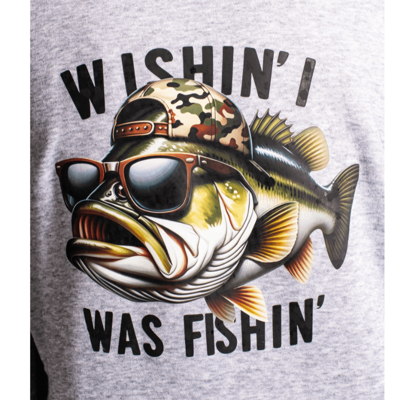 SimpliMust Jumper Wishin I Was Fishin Jumper