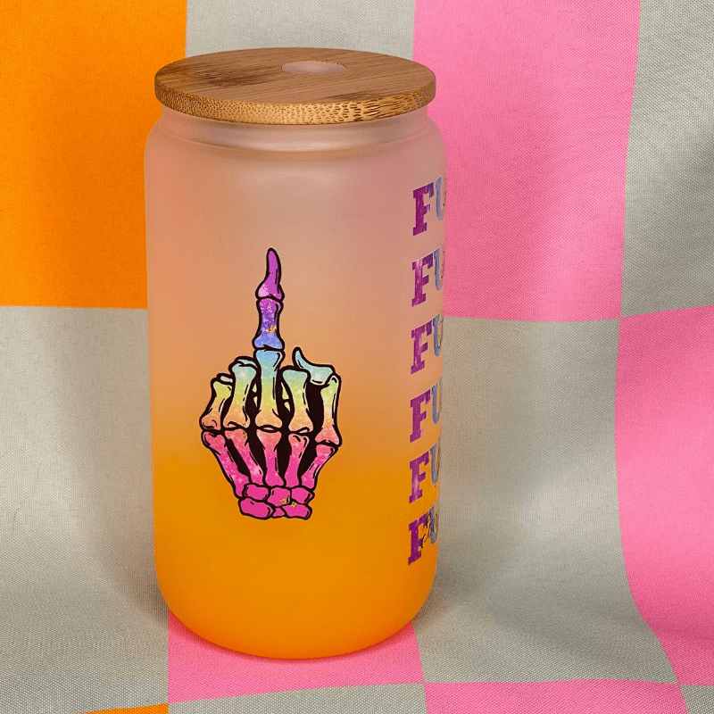 SimpliMust Libbey Glass Cup Fuck Everything Libbey Glass