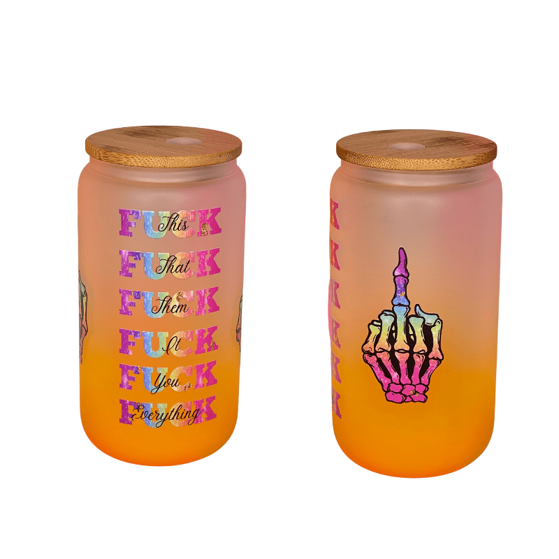 SimpliMust Libbey Glass Cup Fuck Everything Libbey Glass