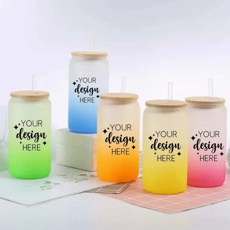 SimpliMust Libbey Glass Cup Personalised Glass Ombre Libbey Cup