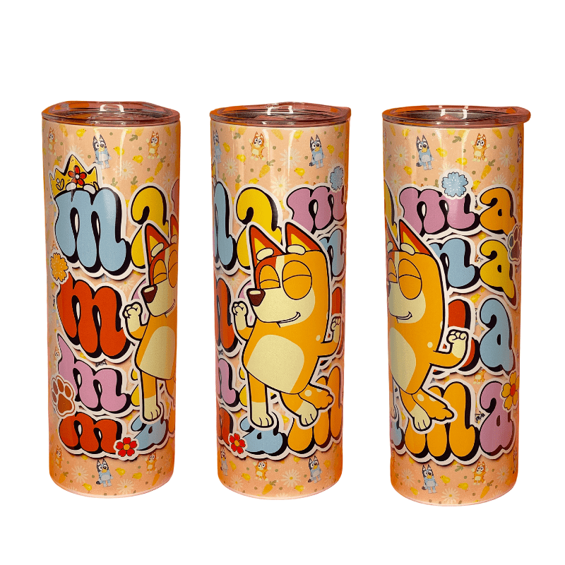 SimpliMust Mug Bluey Mama 20oz Skinny Tumbler