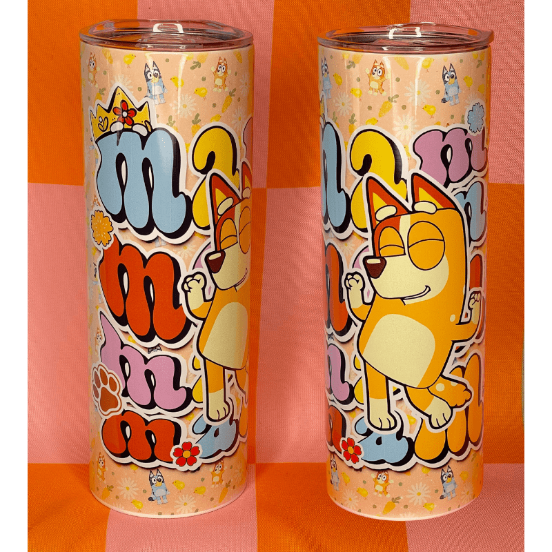 SimpliMust Mug Bluey Mama 20oz Skinny Tumbler