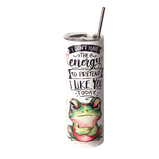 SimpliMust Mug I Don't Have the Energy 20oz Skinny Tumbler