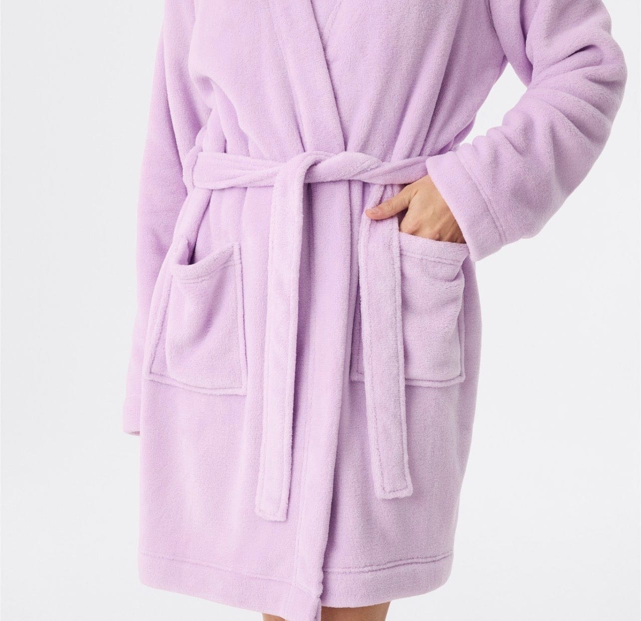 SimpliMust Plush Bath Robe - Purple