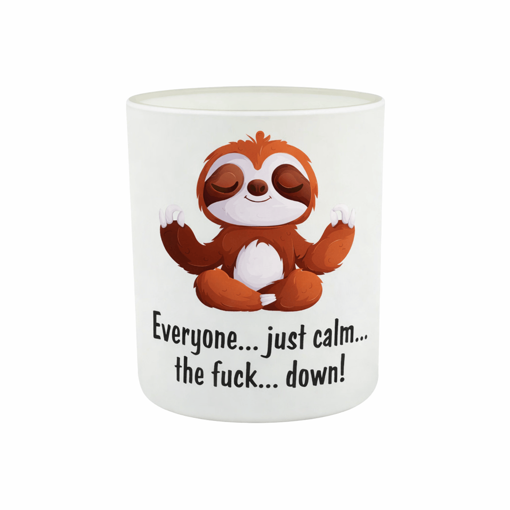 SimpliMust Sloth Calm the Fuck Down Candle
