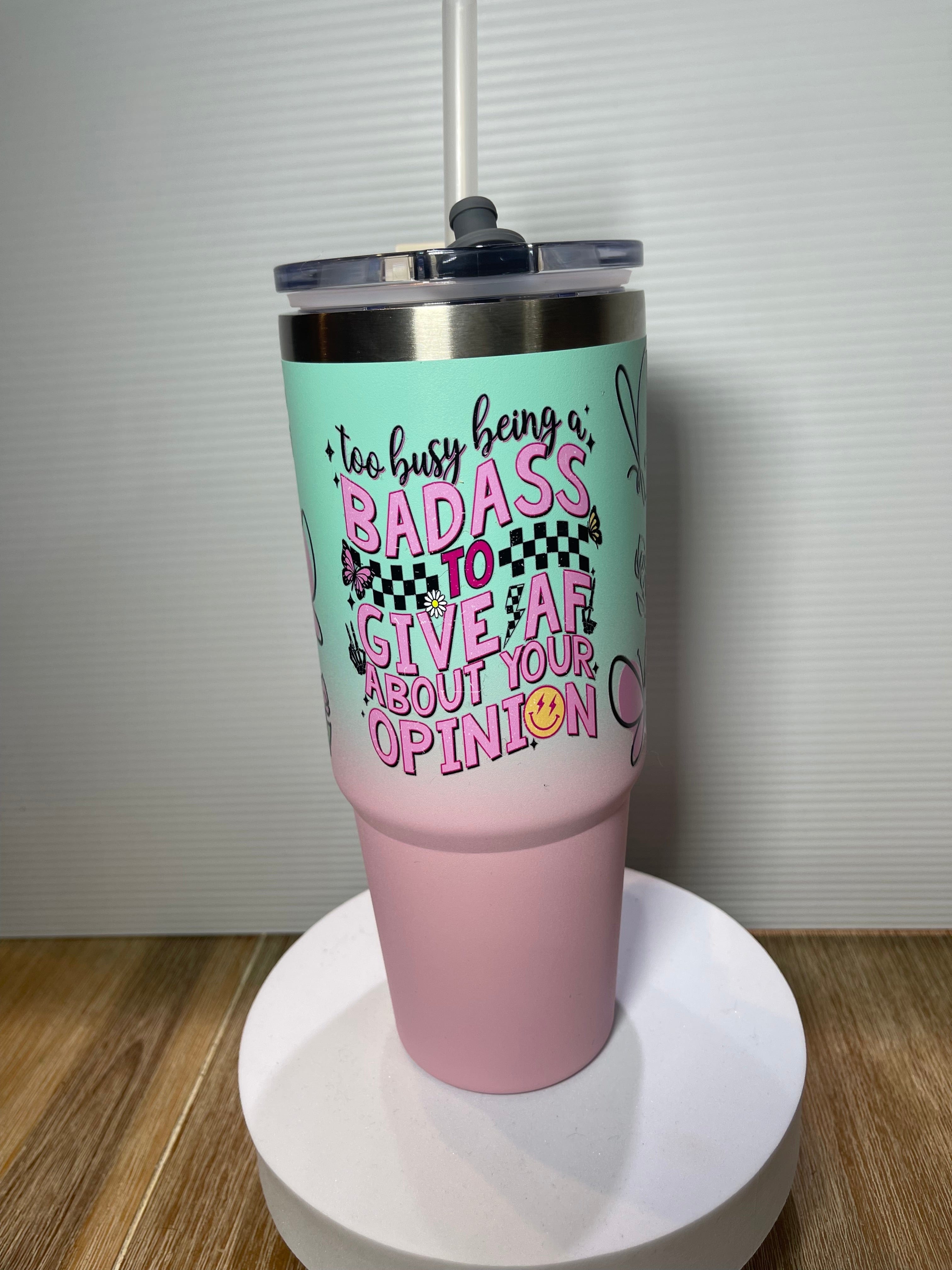 SimpliMust Too Busy Being a BADASS 30oz Tumbler
