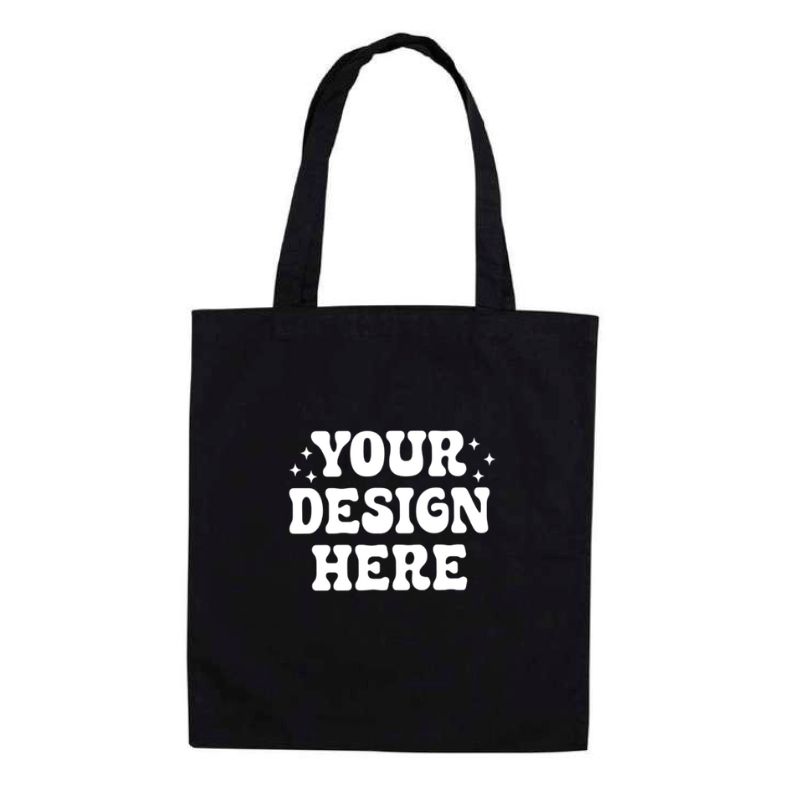 SimpliMust Tote Bag Personalised Black Tote Bag