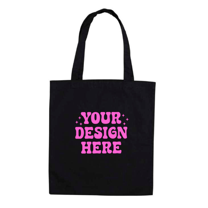 SimpliMust Tote Bag Personalised Black Tote Bag