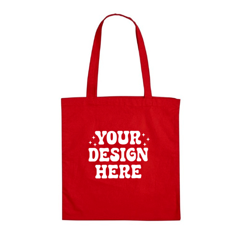 SimpliMust Tote Bag Personalised Red Tote Bag