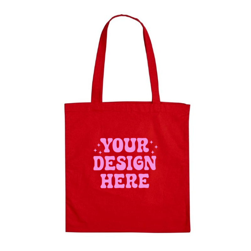 SimpliMust Tote Bag Personalised Red Tote Bag