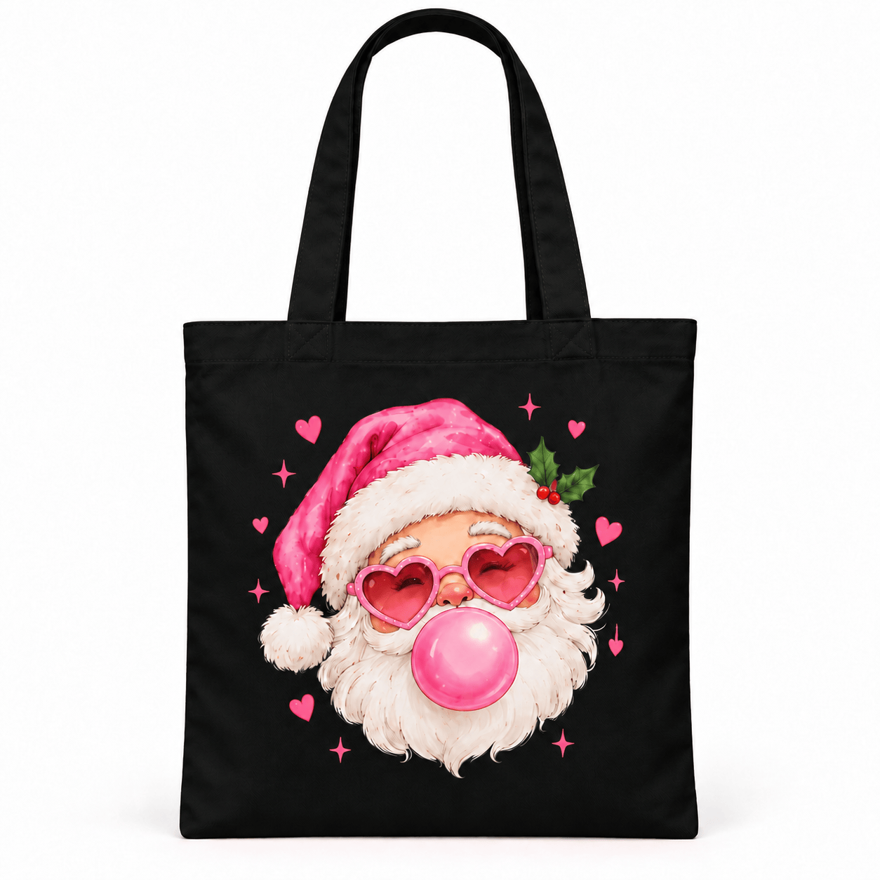 SimpliMust Tote Bag Tote Bag Cute Santa Pink