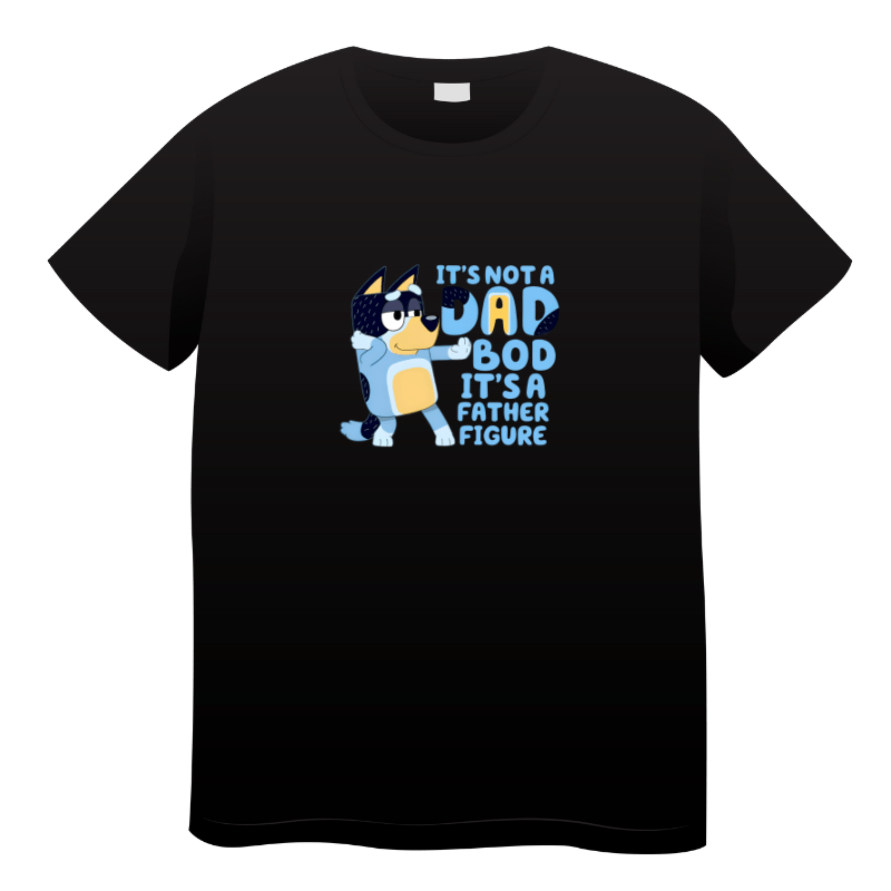 SimpliMust tshirt Bluey It's Not a Dad Bod it's a Father Figure