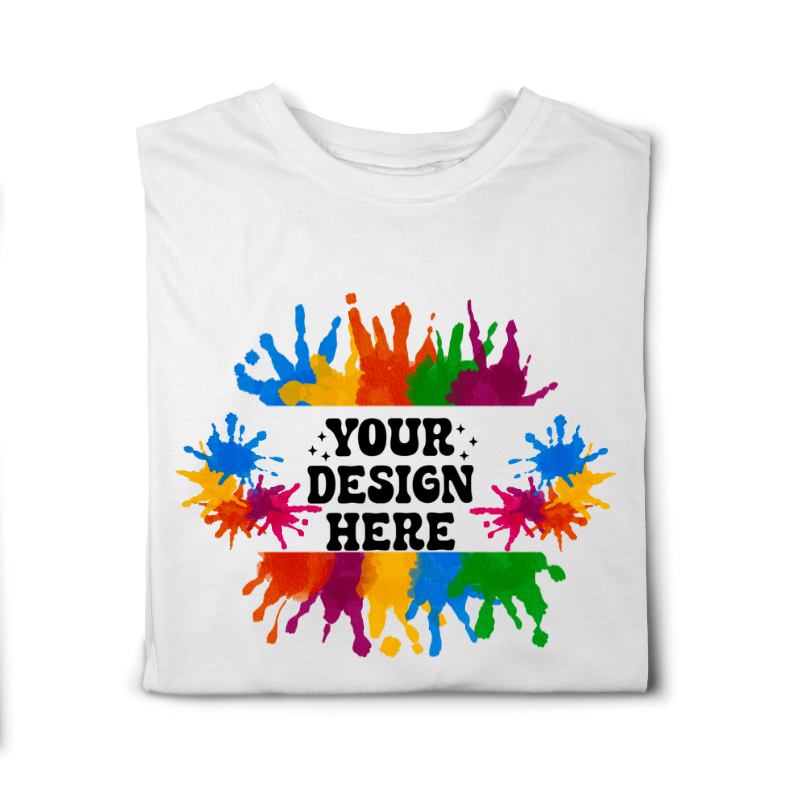 SimpliMust tshirt Personalised Sublimation White Tshirt