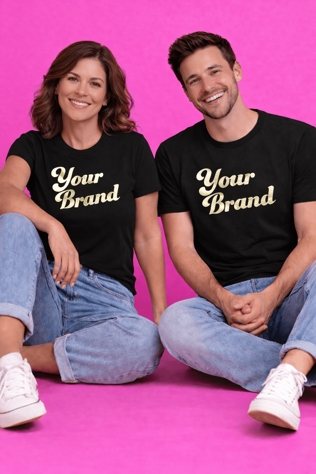 SimpliMust tshirt Personalised Tshirt - Black Unisex Crew Neck