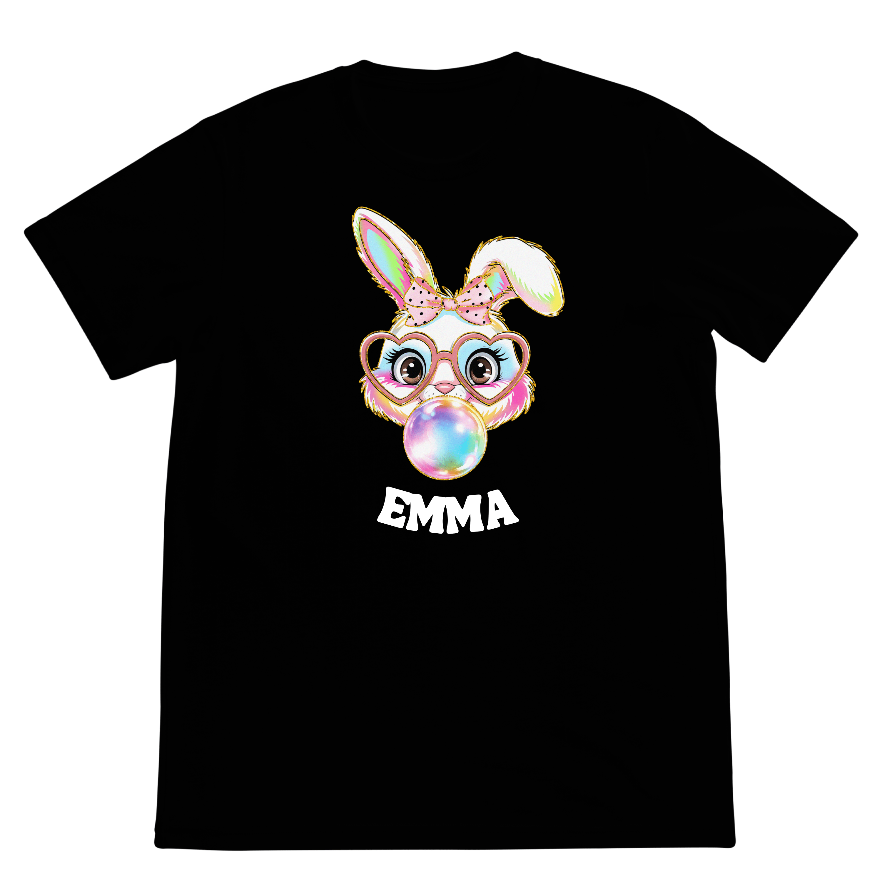 SimpliMust Tshirts Easter Cute Bunny Tshirt - Personalised