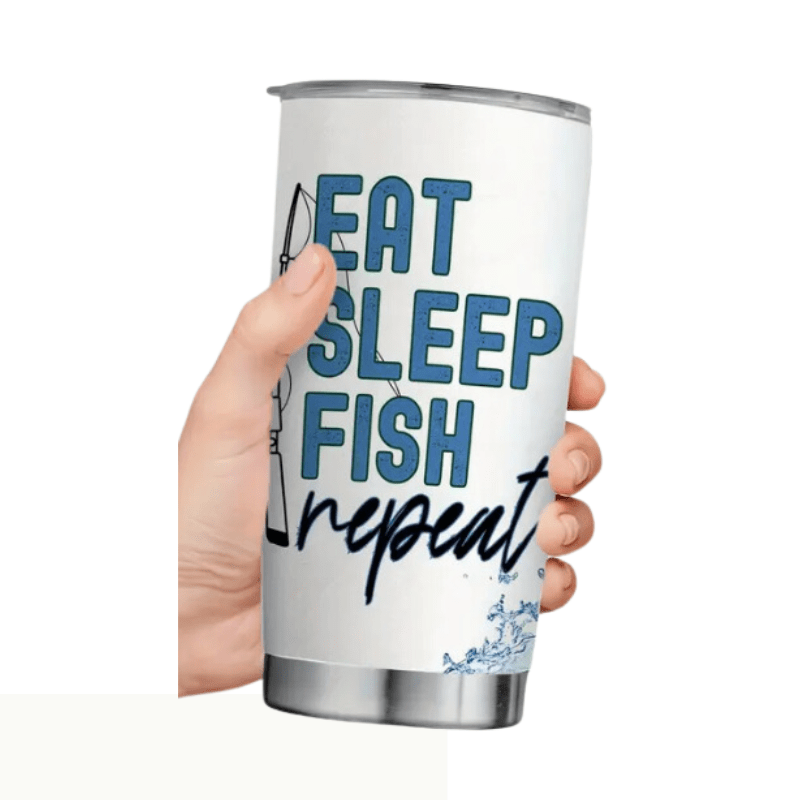 SimpliMust Tumblers East Sleep Fish Repeat 20oz Tumbler