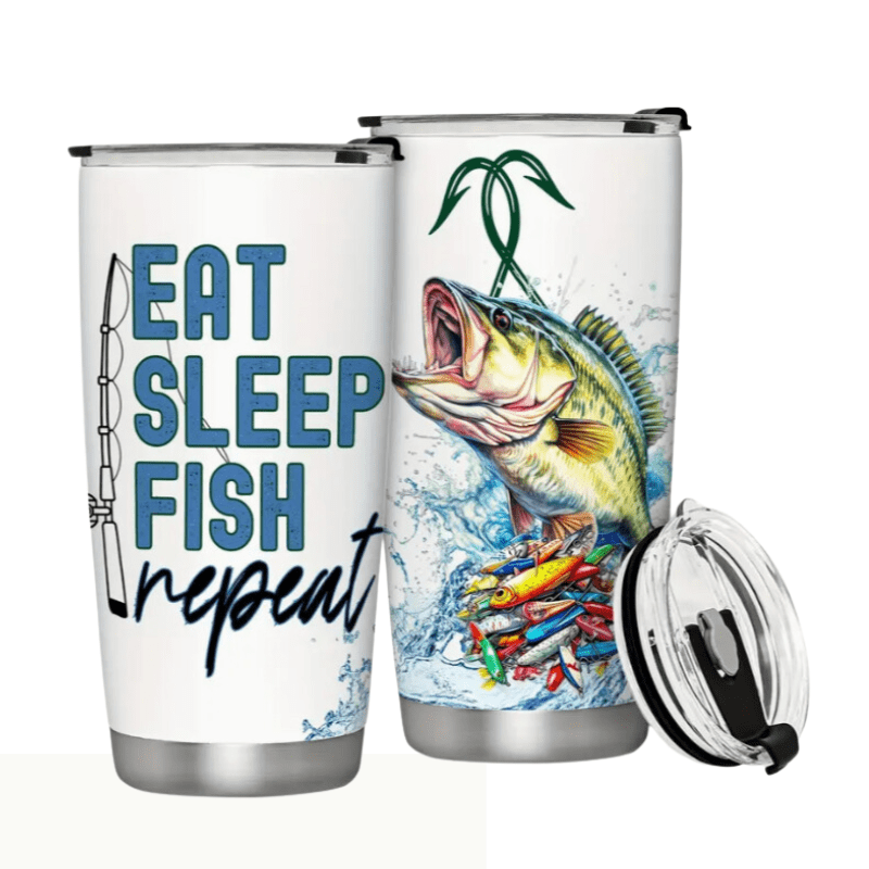 SimpliMust Tumblers East Sleep Fish Repeat 20oz Tumbler