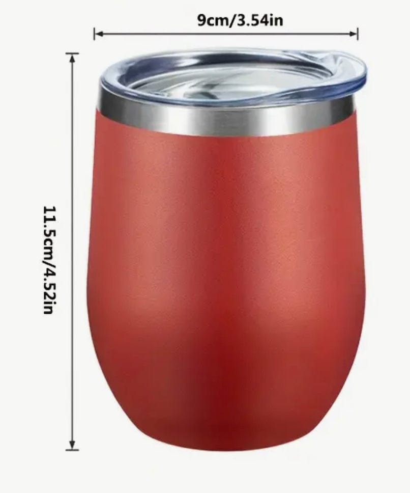 SimpliMust Tumblers Personalised Red 12oz Wine Tumbler