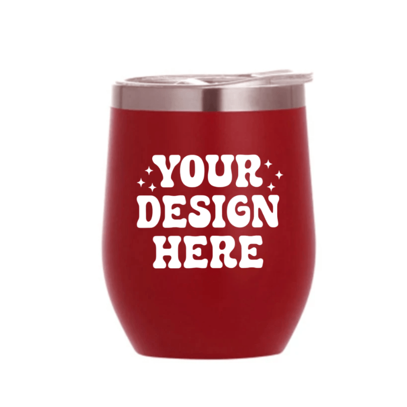 SimpliMust Tumblers Personalised Red 12oz Wine Tumbler