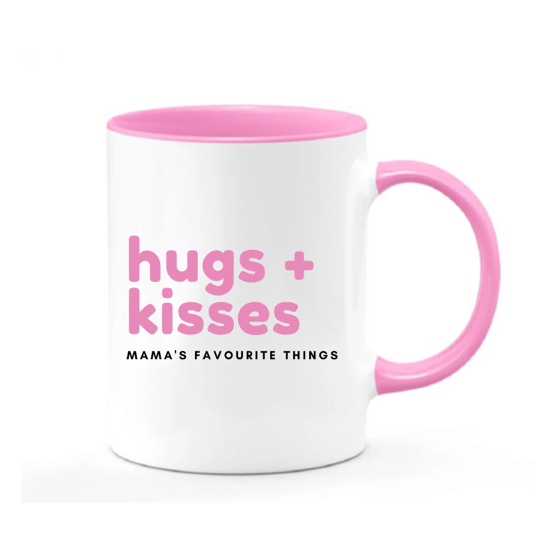 Simpli Mug Pink Handle Mama Ceramic Mug