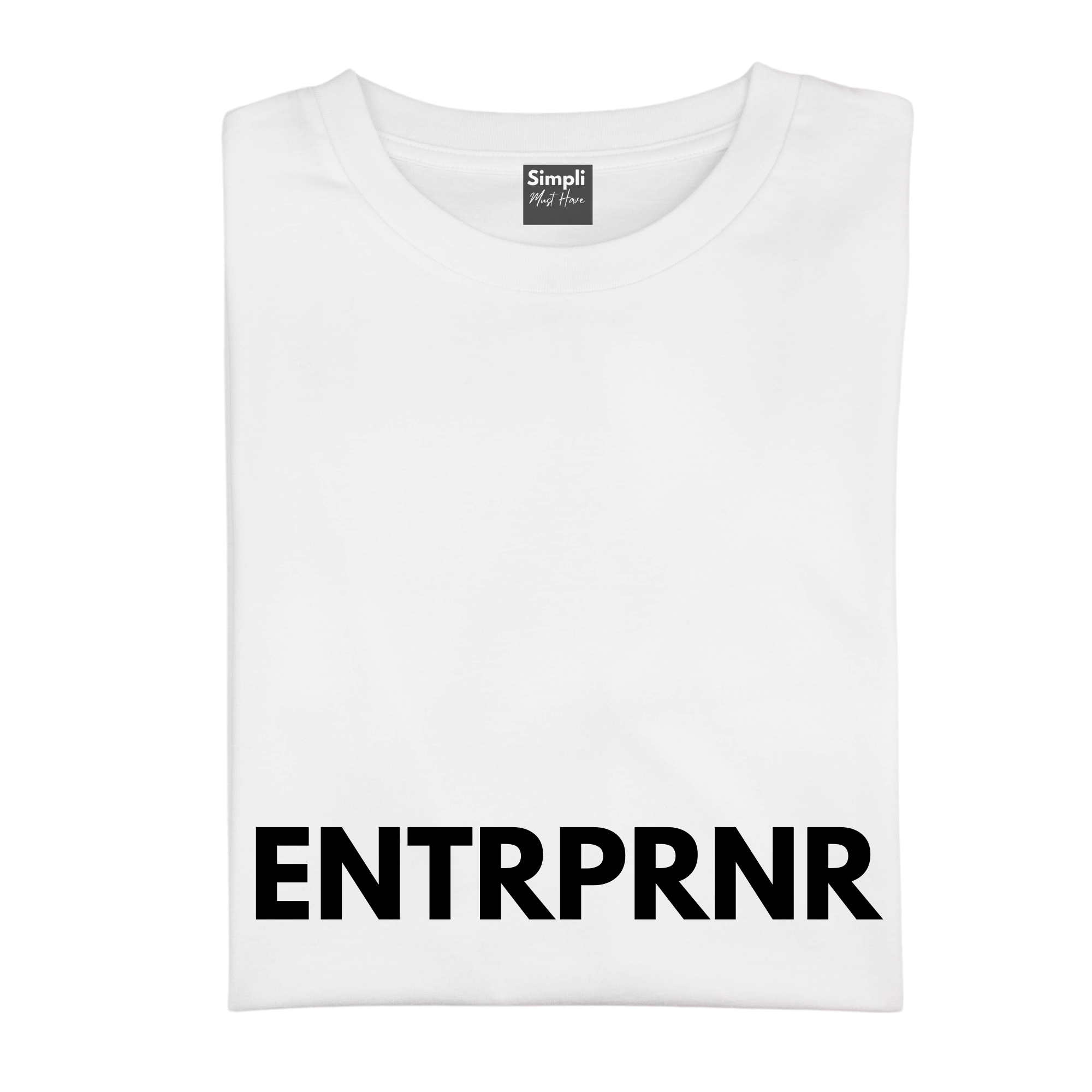 Simpli Shirts S 10 / White ENTRPRNR Tshirt