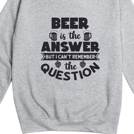 Simpli Sweatshirt Beer is the Answer Jumper