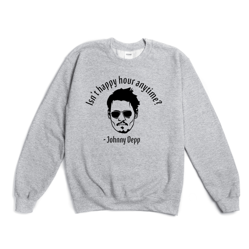 Simpli Sweatshirt Isn't Happy Hour Anytime Jumper