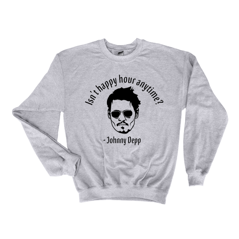 Simpli Sweatshirt Isn't Happy Hour Anytime Jumper