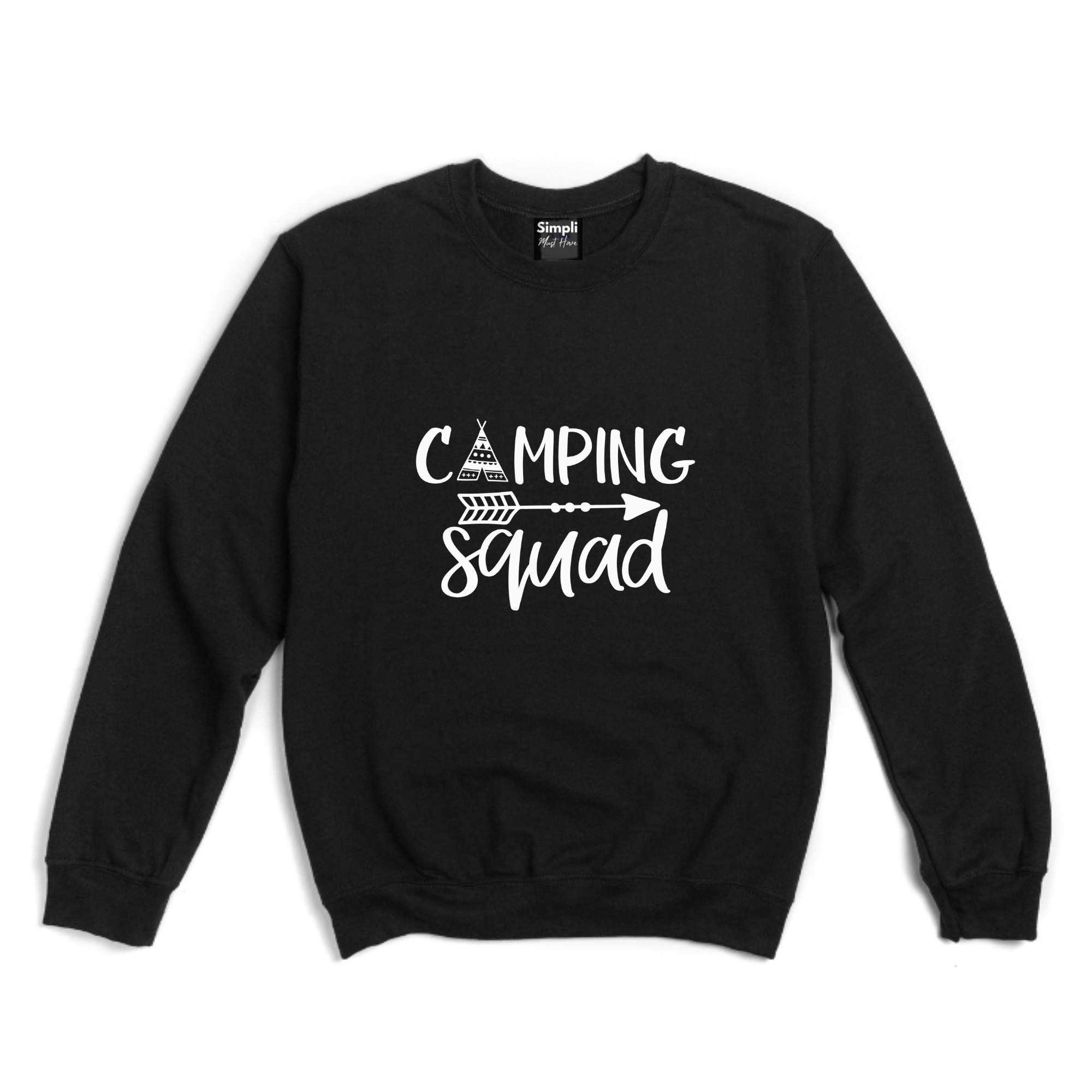 Simpli Sweatshirt S / Black Camping Squad Jumper