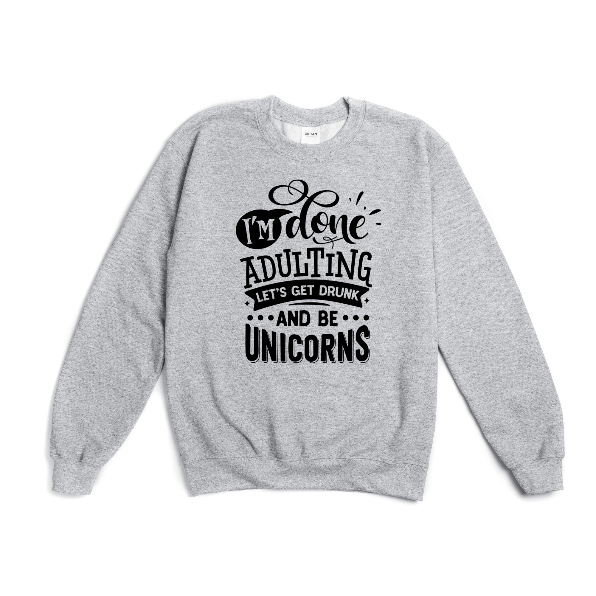Simpli Sweatshirt S / Grey Done Adulting Jumper