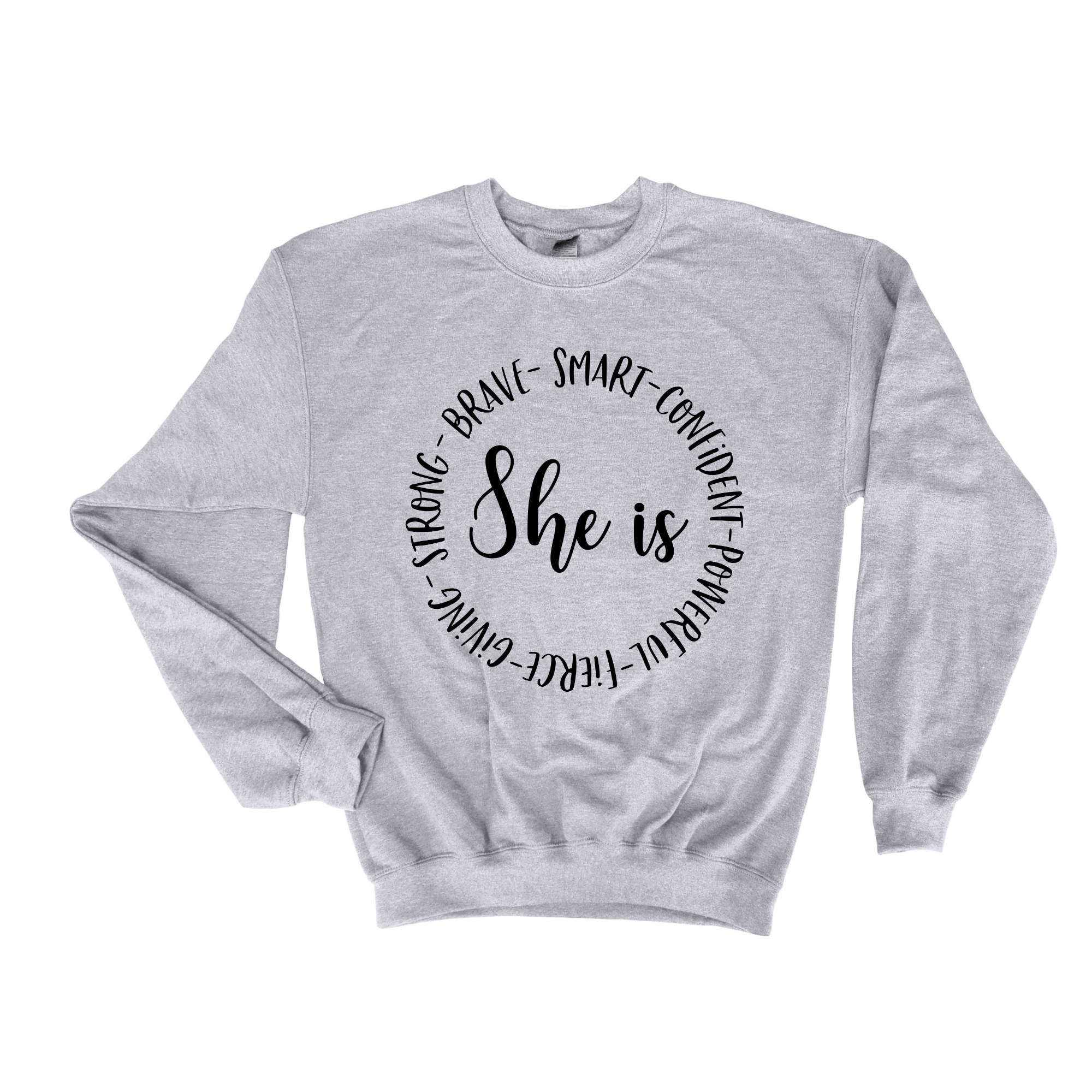 Simpli Sweatshirt S / Grey She is Jumper