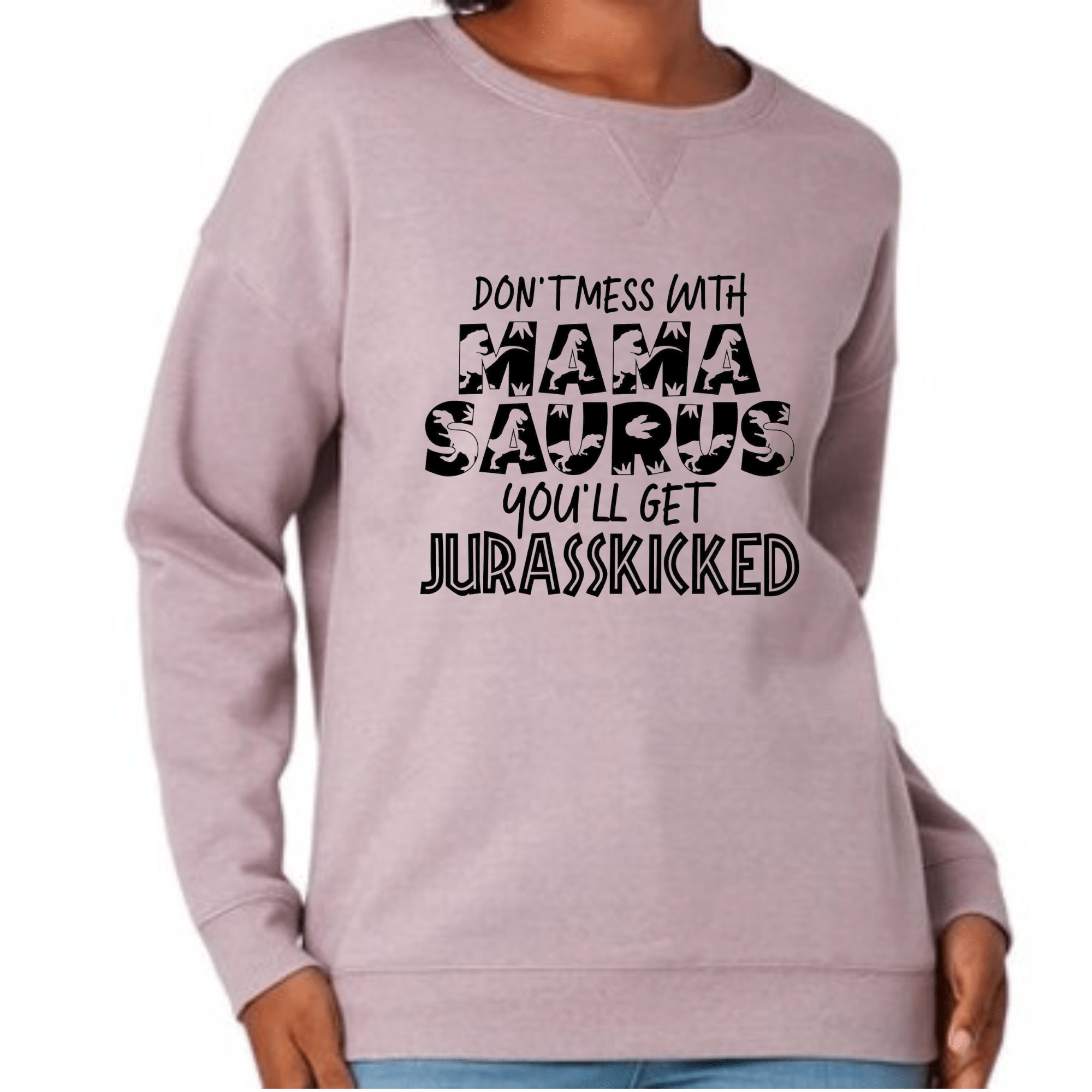 Simpli Sweatshirt S / Lilac Don't Mess with Mamasaurus Jumper