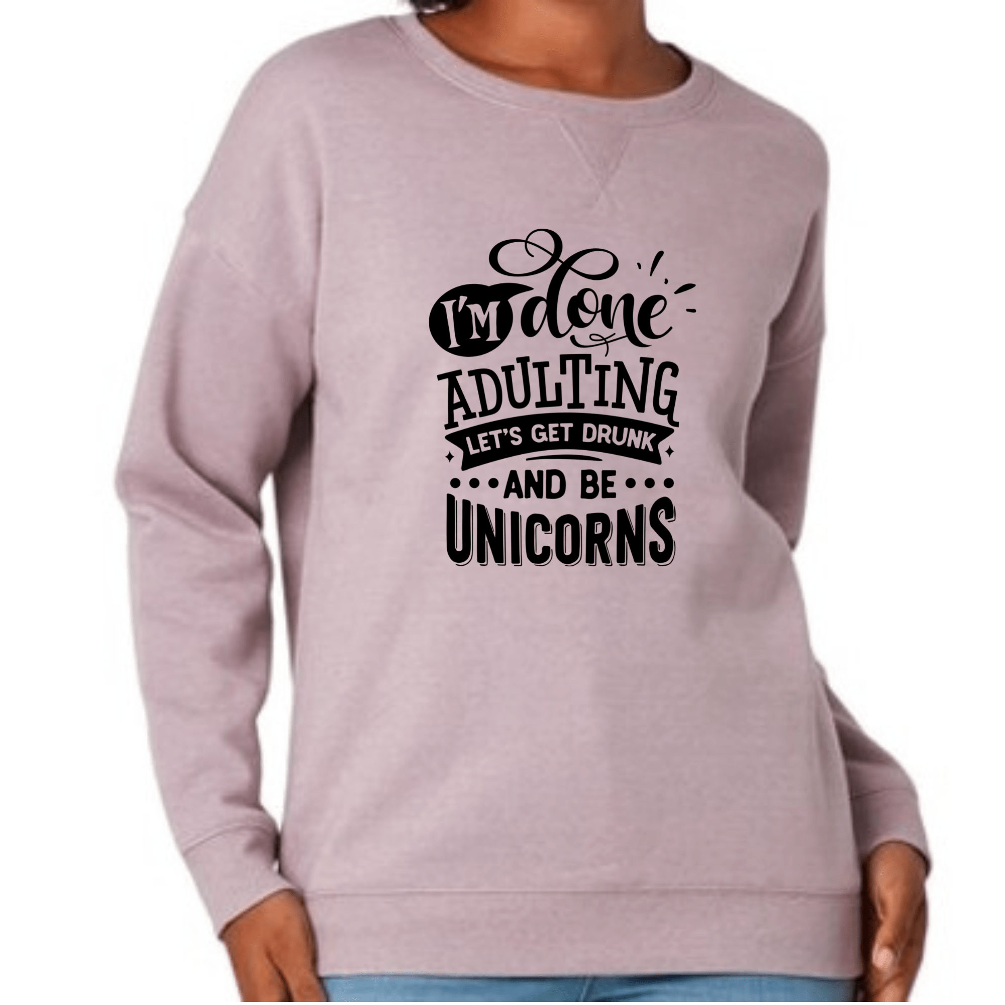 Simpli Sweatshirt S / Lilac Done Adulting Jumper