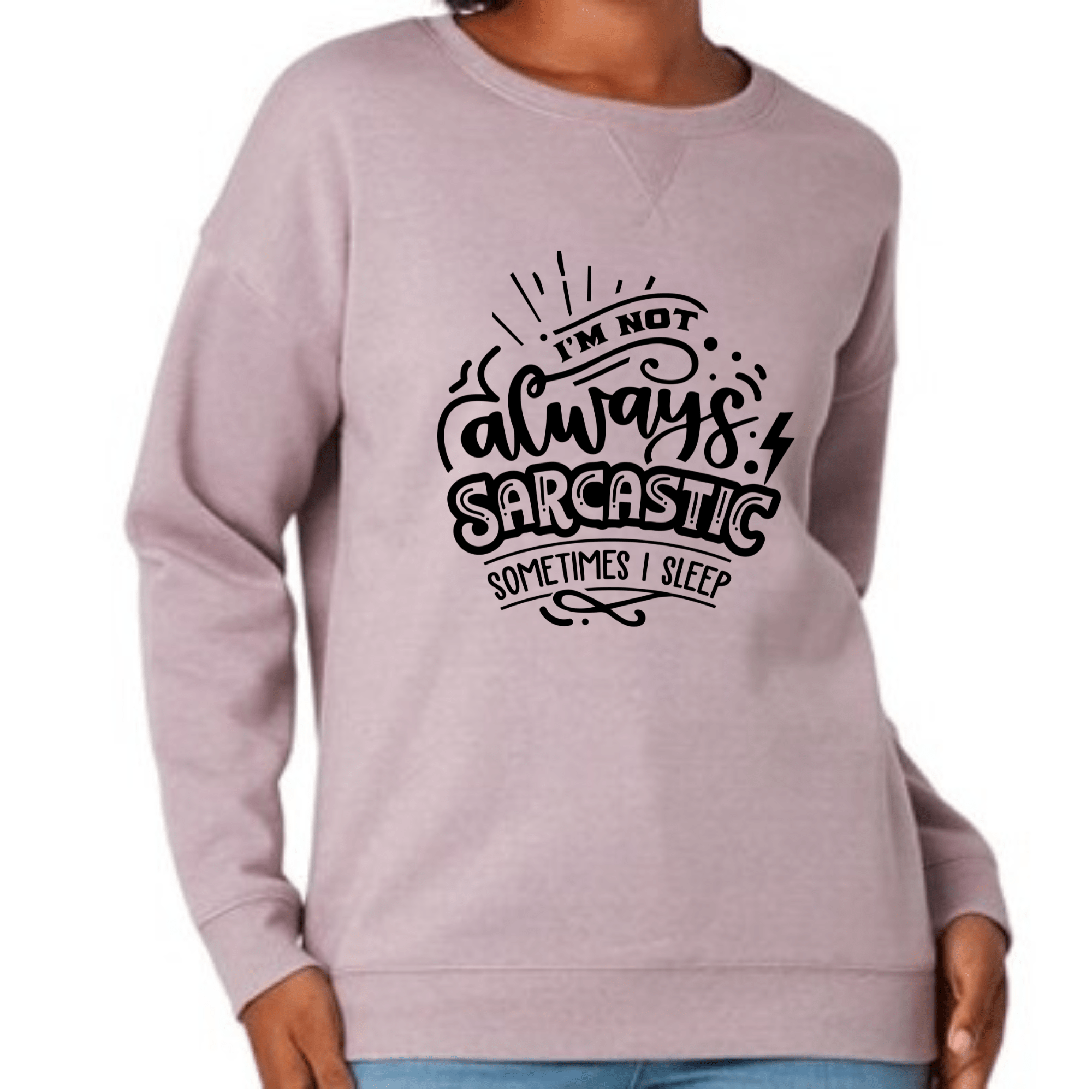 Simpli Sweatshirt S / Lilac I'm Not Always Sarcastic Jumper