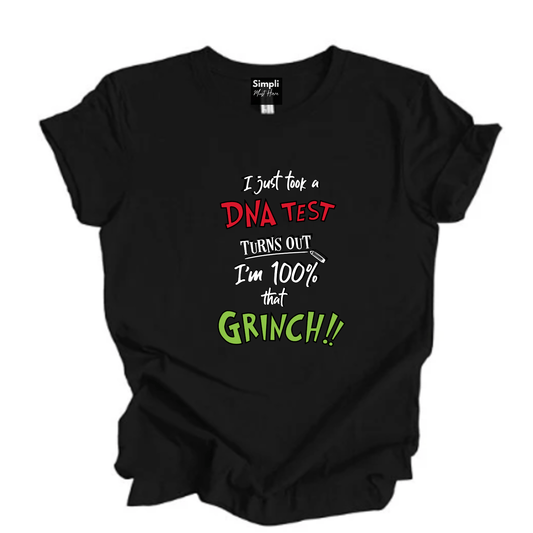 Simpli tshirt I Took a DNA Test 100% that Grinch Tshirt