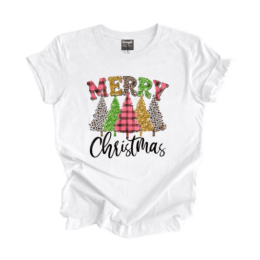 Simpli tshirt Pretty Merry Christmas Tshirt